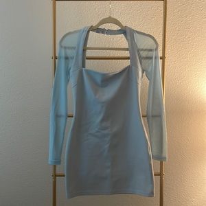 Dress from Bebe, size XS, baby blue. Only worn once and in perfect condition.